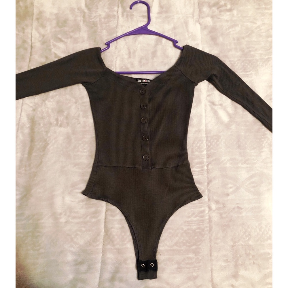 Grey bodysuit
